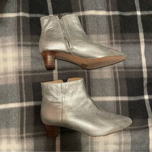 Madewell Silver Boots -NEW!